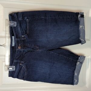 Loft Women's Cuffed Denim Bermuda Shorts Size 0